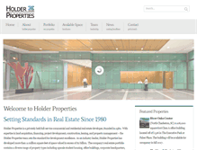 Tablet Screenshot of holderproperties.com